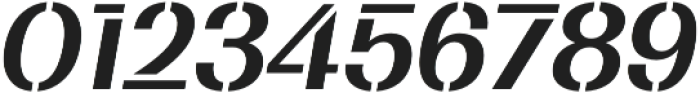 Bodrum Stencil 16 Bold Italic otf (700) Font OTHER CHARS