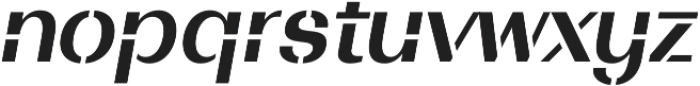 Bodrum Stencil 16 Bold Italic otf (700) Font LOWERCASE