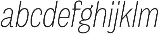 Body Grotesque Slim Light Italic otf (300) Font LOWERCASE