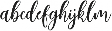 Body Silver Script Regular ttf (400) Font LOWERCASE