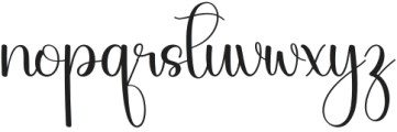 Bodycute Regular otf (400) Font LOWERCASE