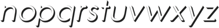 Bodyshadow Italic otf (400) Font LOWERCASE