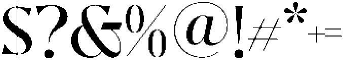 Bogalet otf (400) Font OTHER CHARS
