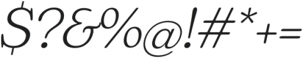 Bogart Light Italic otf (300) Font OTHER CHARS