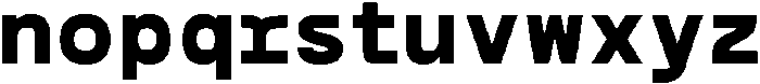 Bogita Mono Black otf (900) Font LOWERCASE