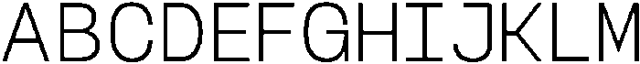 Bogita Mono Light otf (300) Font UPPERCASE