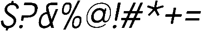 Bogita Mono Oblique otf (400) Font OTHER CHARS
