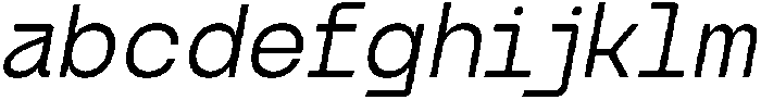 Bogita Mono Oblique otf (400) FONT