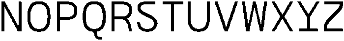 Bogita Mono Regular otf (400) Font UPPERCASE