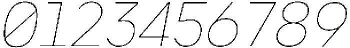Bogita Mono Thin Oblique otf (100) Font OTHER CHARS