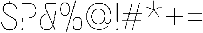 Bogita Mono Thin otf (100) Font OTHER CHARS