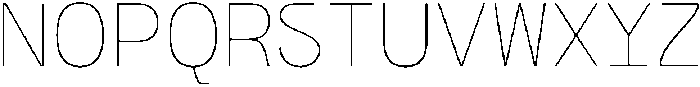 Bogita Mono Thin otf (100) Font UPPERCASE