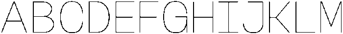 Bogita Mono Thin ttf (100) Font UPPERCASE