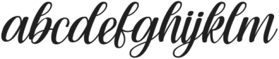 Bogitha Italic Italic otf (400) Font LOWERCASE