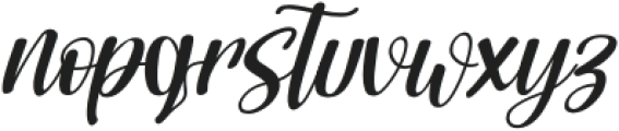 Bogitha Italic Italic otf (400) Font LOWERCASE