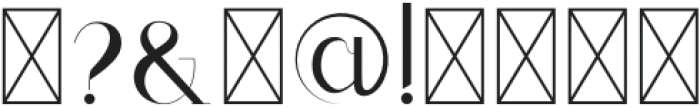 Bohea Type Regular otf (400) Font OTHER CHARS
