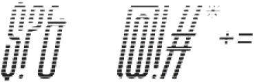 Bohema Uppercase Gradient Italic otf (400) Font OTHER CHARS