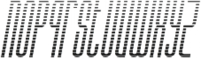 Bohema Uppercase Gradient Italic otf (400) Font LOWERCASE