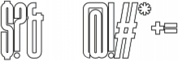 Bohema Uppercase Outline Regular otf (400) Font OTHER CHARS