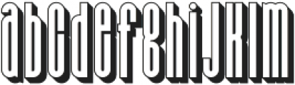 Bohema Uppercase Regular 3D Regular otf (400) Font LOWERCASE