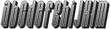 Bohema Uppercase Regular Combo Italic otf (400) Font LOWERCASE
