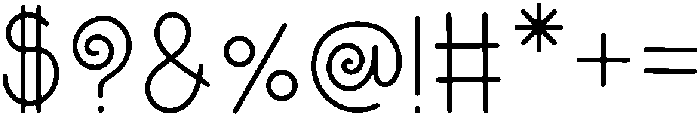 Bohemian Regular otf (400) Font OTHER CHARS