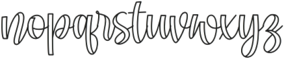 Bohemik Outline otf (400) Font LOWERCASE
