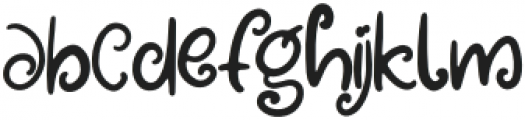 Boho Magic Regular otf (400) Font LOWERCASE