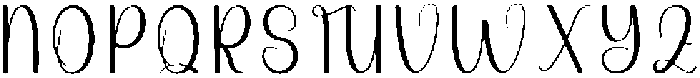 Boho Regular otf (400) Font UPPERCASE