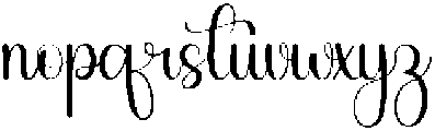 Boho Regular otf (400) Font LOWERCASE