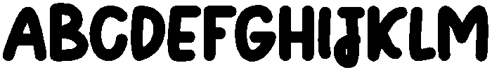 Boho Regular otf (400) Font UPPERCASE