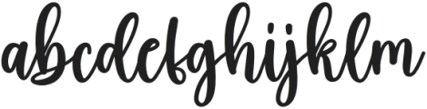 Boho Regular otf (400) Font LOWERCASE