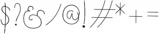 Boho Script Line Regular otf (400) Font OTHER CHARS