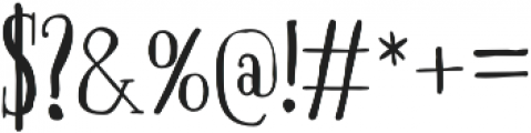 Boho Serif Regular otf (400) Font OTHER CHARS