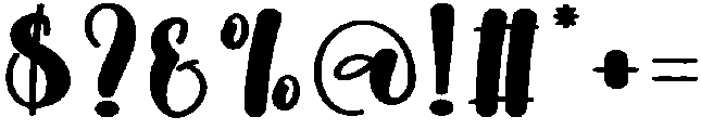 Boho Signature Regular otf (400) Font OTHER CHARS