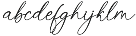 Boho Signature Regular otf (400) Font LOWERCASE