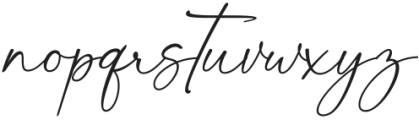 Boho Signature Regular otf (400) Font LOWERCASE