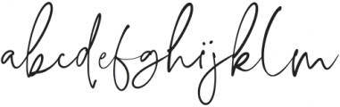 Boho Signature Script Font otf (400) Font LOWERCASE