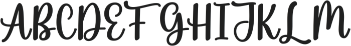 BohoStyle-Regular otf (400) Font UPPERCASE