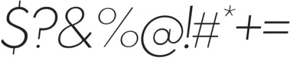 Boilover Thin Italic otf (100) Font OTHER CHARS