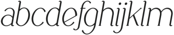 Boketto Italic Bold otf (700) Font LOWERCASE