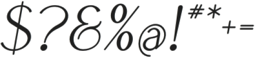 Boketto Italic Extra Bold otf (700) Font OTHER CHARS