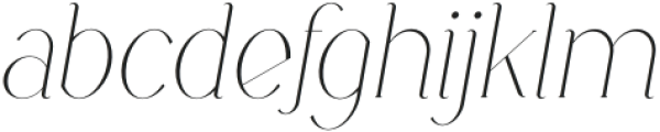 Boketto Italic Extra Light otf (200) Font LOWERCASE