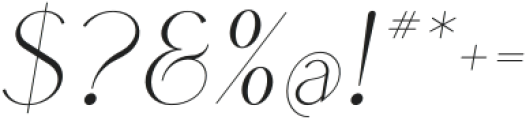 Boketto Italic Light otf (300) Font OTHER CHARS