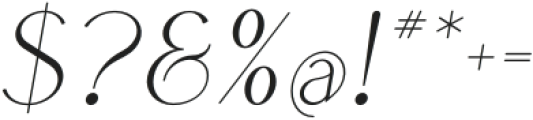 Boketto Italic otf (400) Font OTHER CHARS