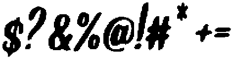 Bold Calligraphy Regular otf (700) Font OTHER CHARS
