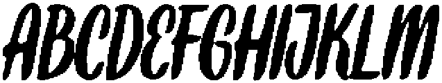 Bold Calligraphy Regular otf (700) Font UPPERCASE