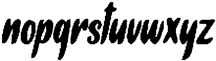 Bold Calligraphy Regular otf (700) Font LOWERCASE