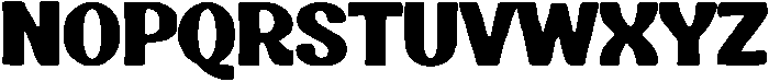 Bold Chunky Regular otf (700) Font UPPERCASE
