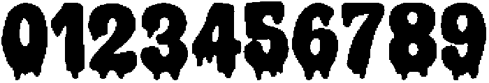 Bold Dripping Regular otf (700) Font OTHER CHARS